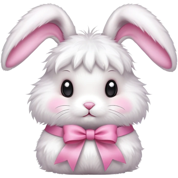 Bunny wearing a ribbon emoji