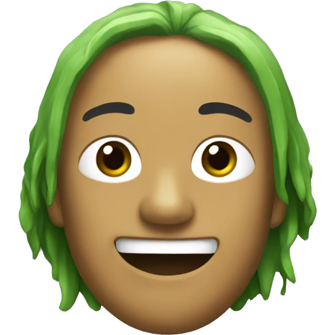 Cubata verde fosforito emoji