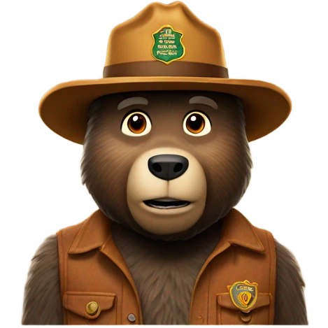 Smokey the bear emoji