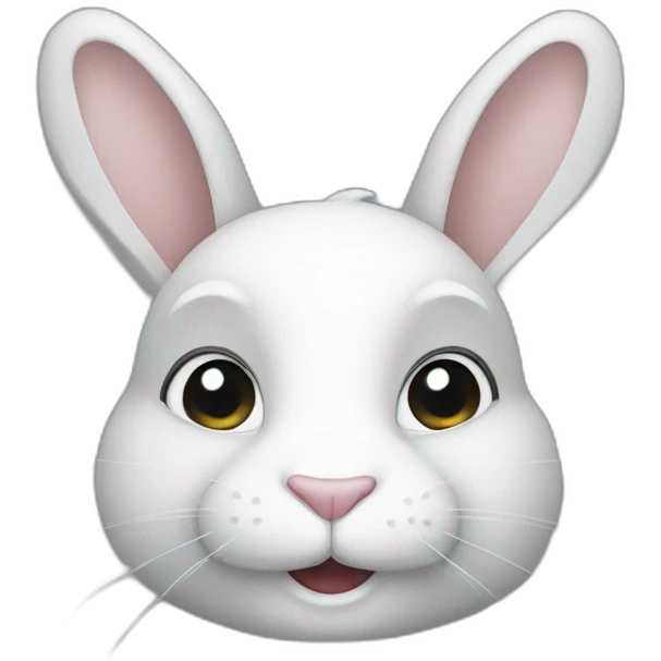 Lapin gris et blanc emoji