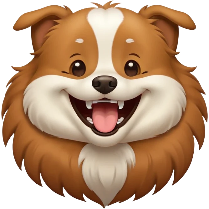 Doggy laughing emoji