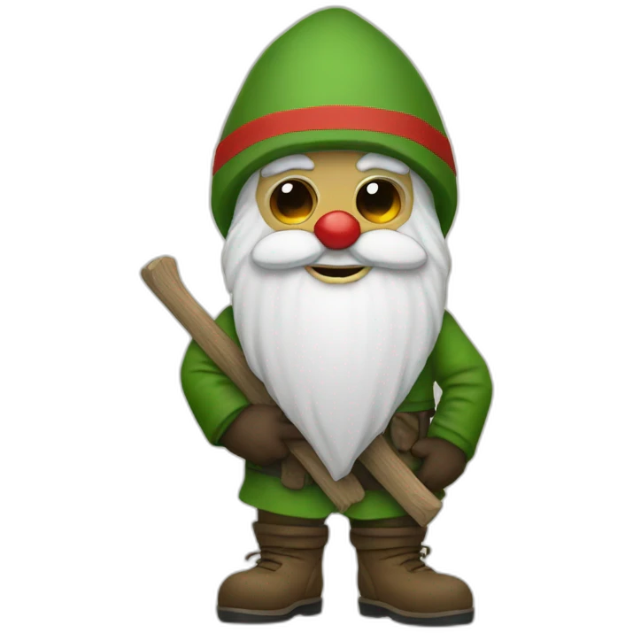gnome with ski mask emoji