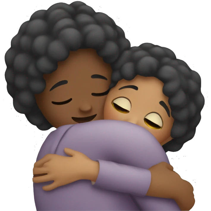 Women hugging emoji