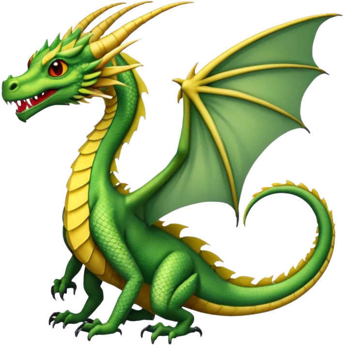 Fourth wing clubtail dragon  emoji