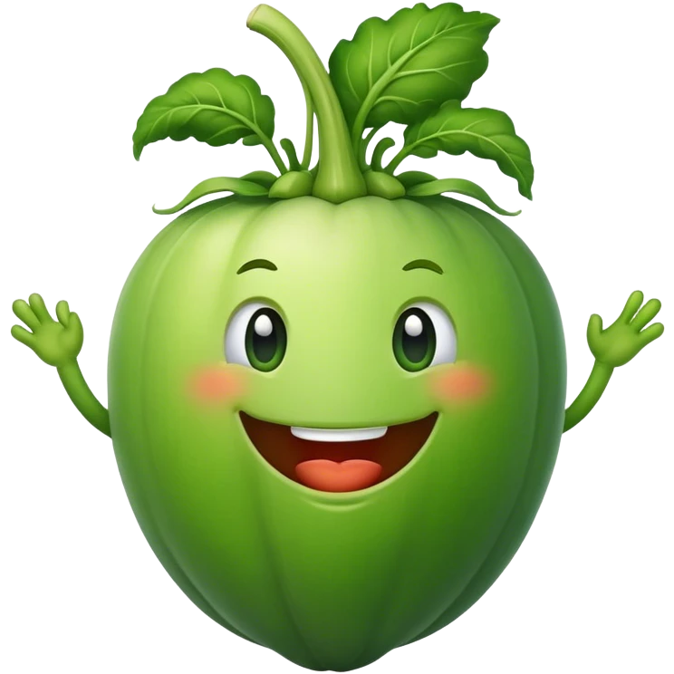 vegetable smiling emoji