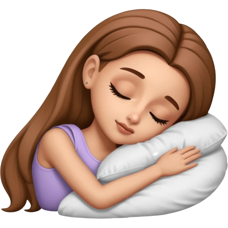Ariana Grande sleeping emoji