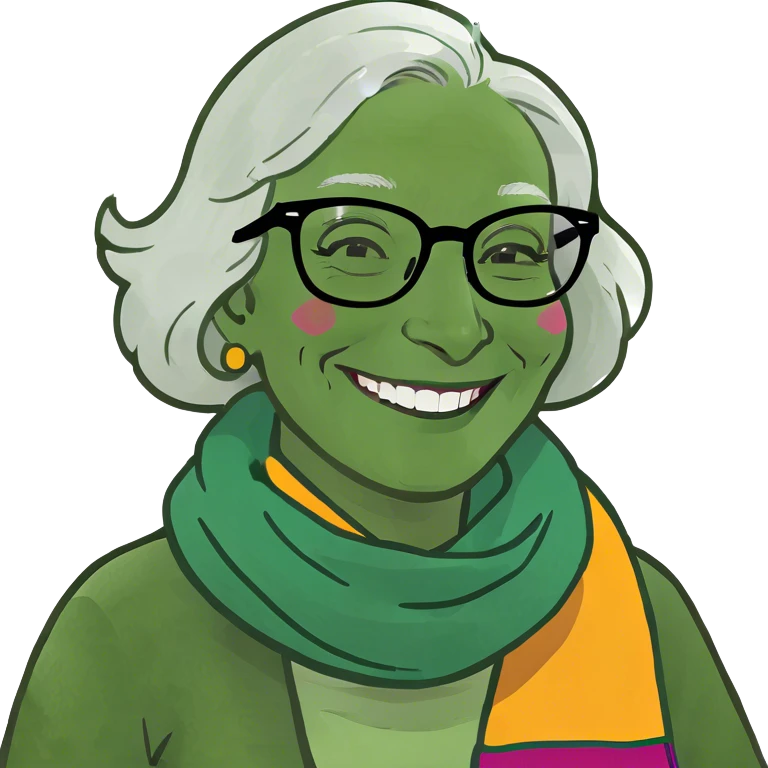 happy older woman smile emoji