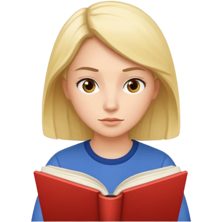 woman reading book emoji
