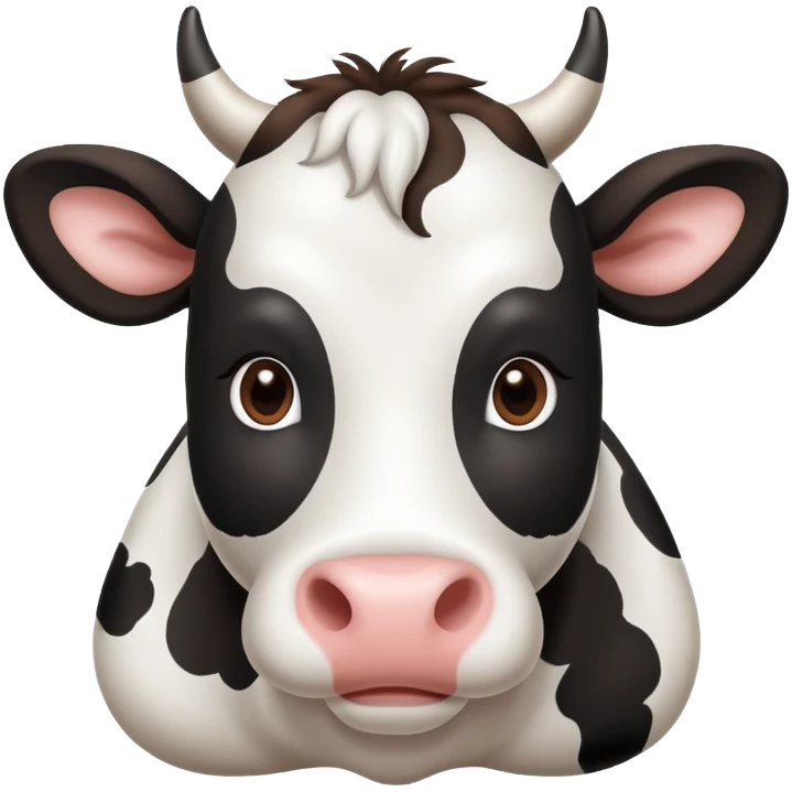 Cow with hearts emoji