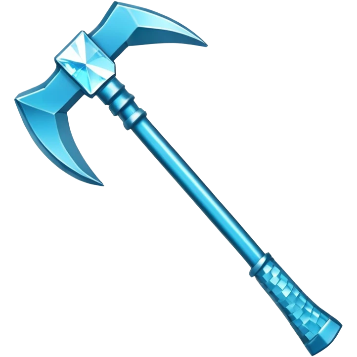 Minecraft diamond pickaxe emoji