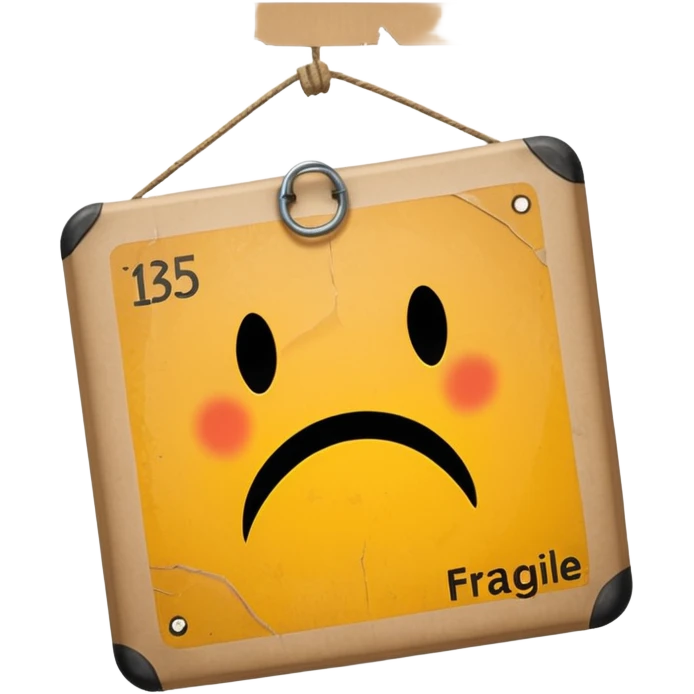 fragile sign emoji