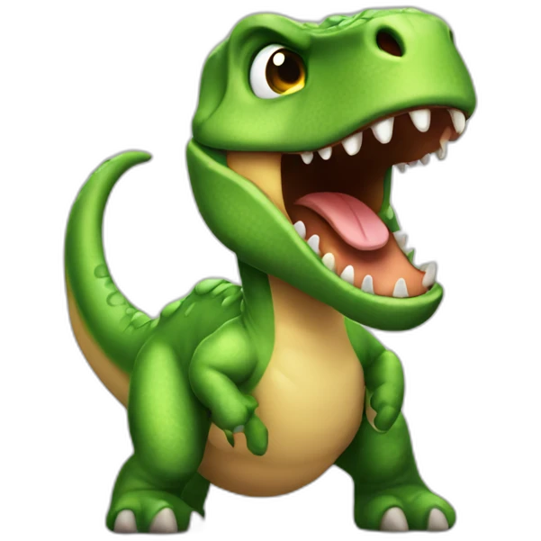 Dinosaurio fotografo emoji