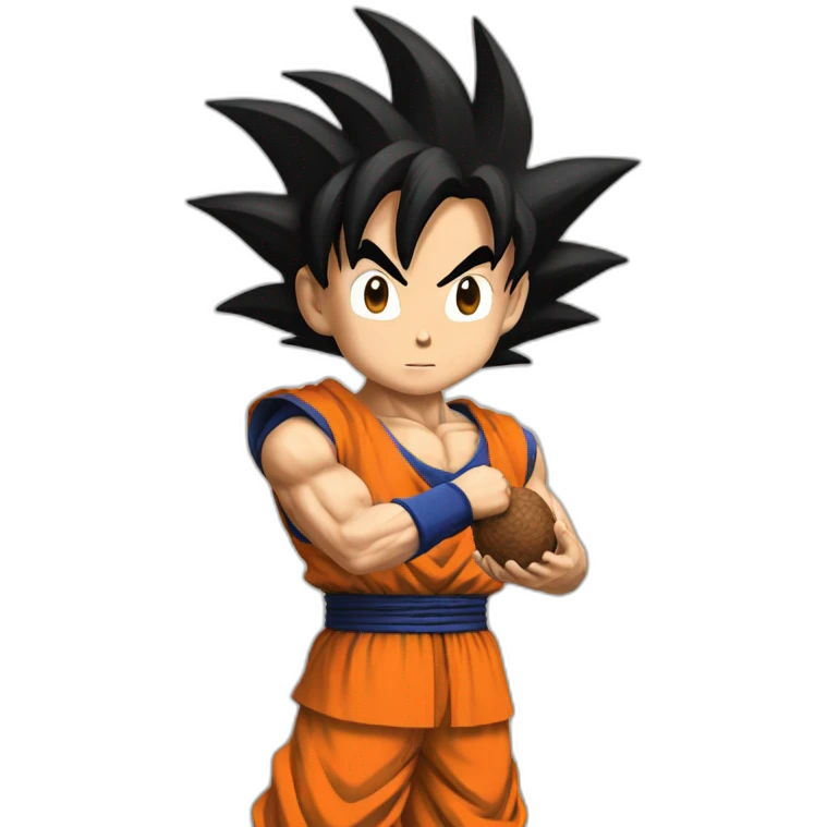 goku holding nuts emoji