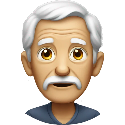 old man saying somethign emoji