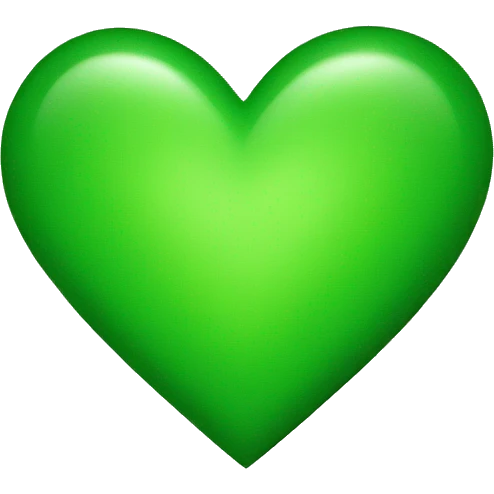 green heart emoji
