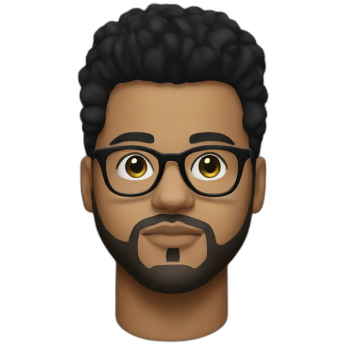 The Weeknd with his glasses emoji