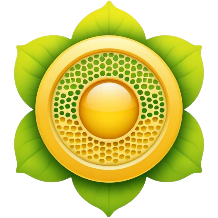 pollen filter icon, bright and colorful emoji