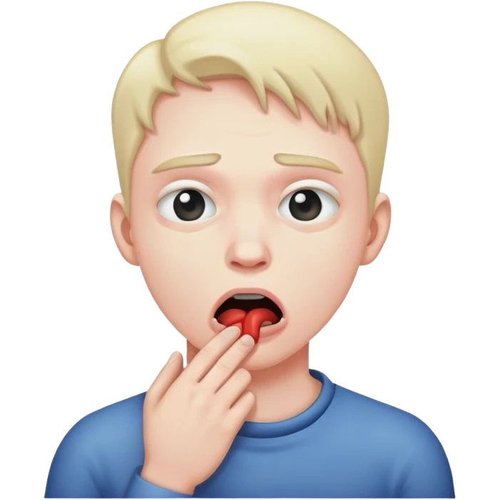 Dude choking himself out emoji