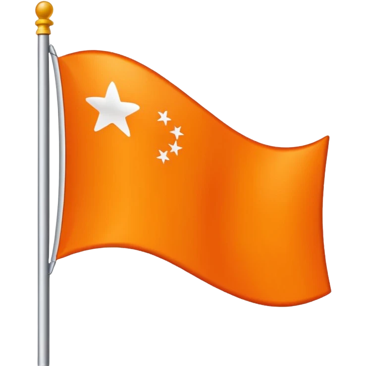 🚩 same flag with orange colour emoji