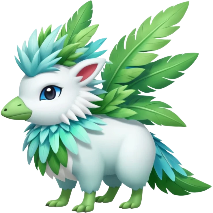 Virizion-Amaura-Shaymin-hybrid-creature (full body) emoji