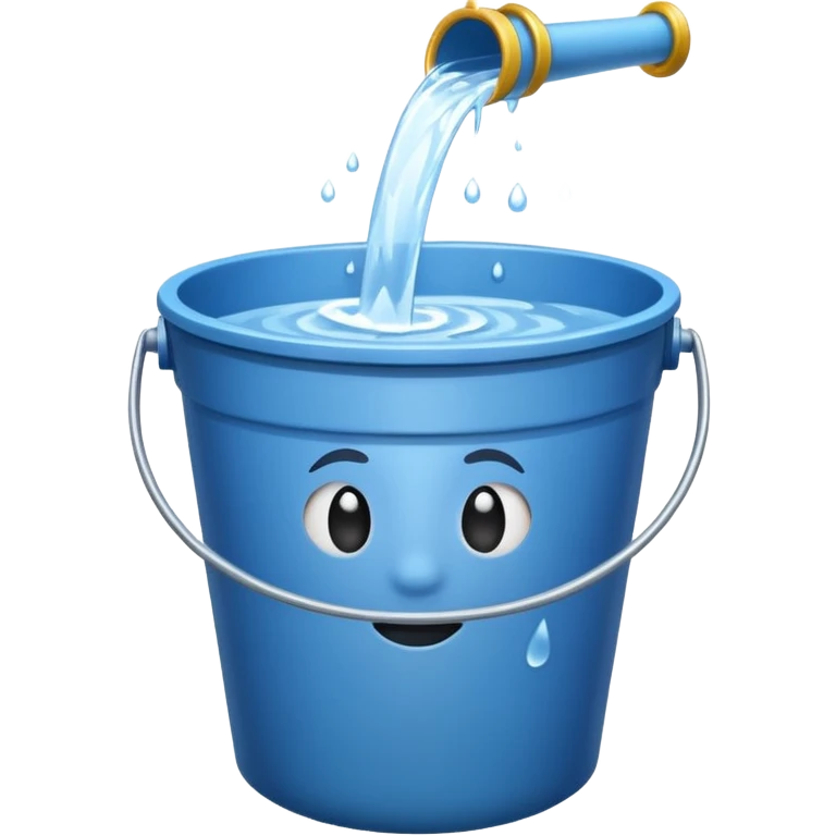 Spilling bucket emoji