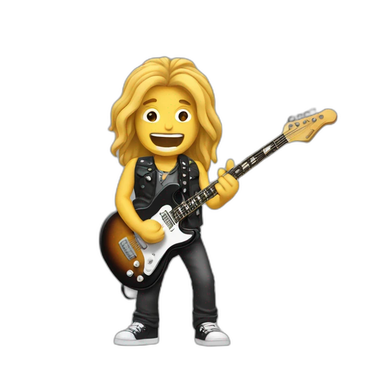 Guitarrista de rock emoji