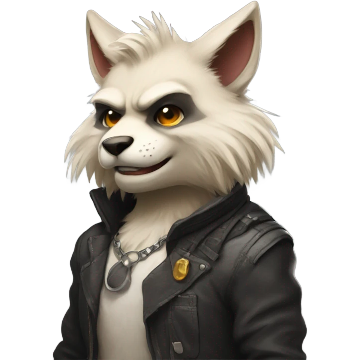 Anthropomorphic, furry, badass, fursona emoji