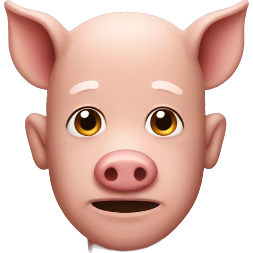 Pig man emoji