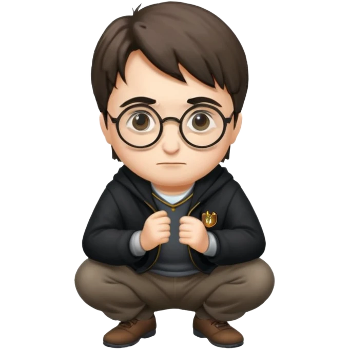 harry potter squating emoji