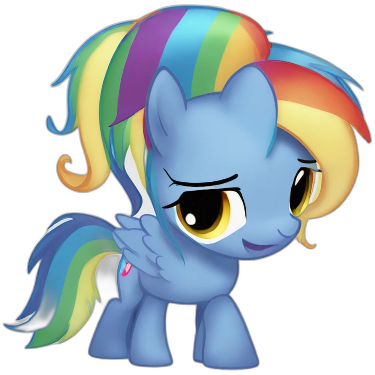 Raimbow dash mlp emoji