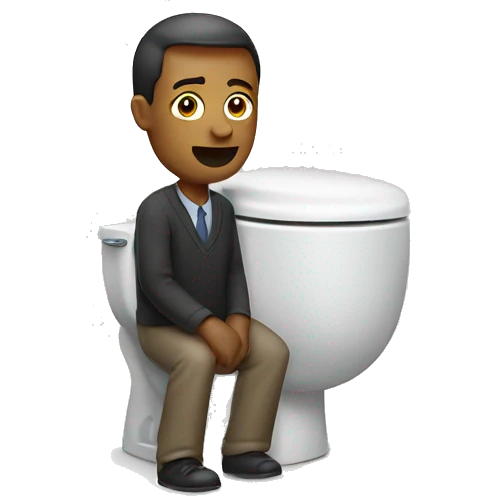 Toilet man emoji