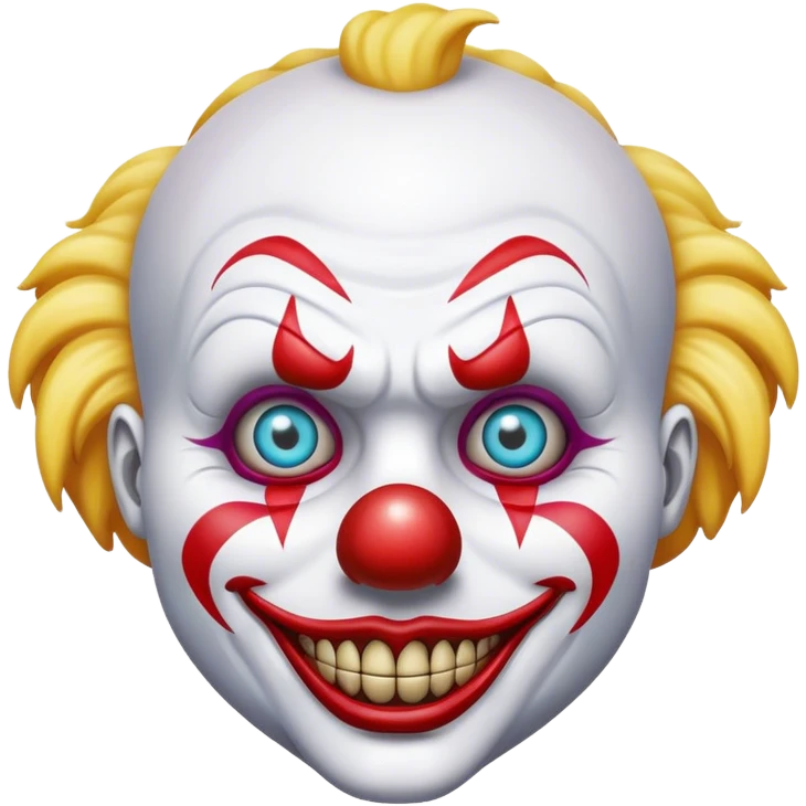 Scary clown emoji