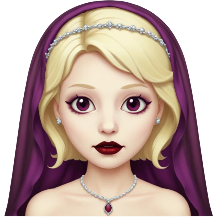 blonde vampire bride emoji
