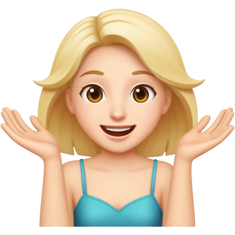 Excited and joyful emoji