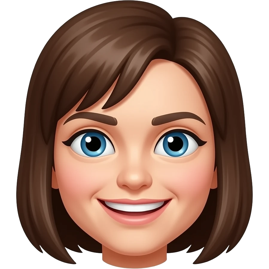 could you do this tipical funny anya grimming face of the anime? emoji