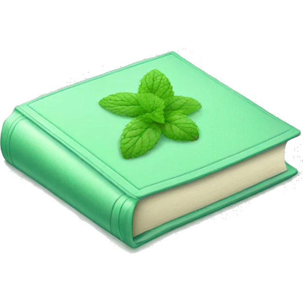 Mint Green book  emoji