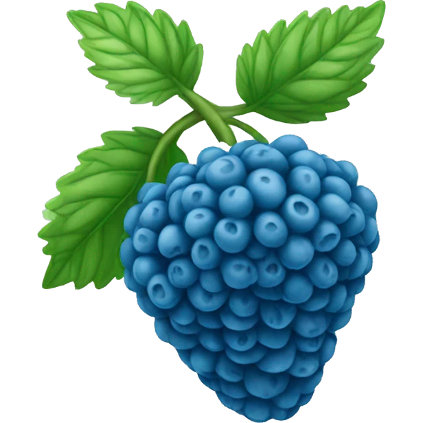 blue raspberry  emoji
