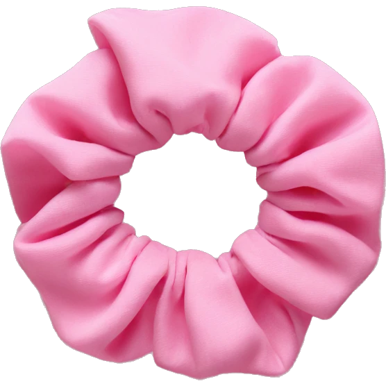 pink scrunchie emoji