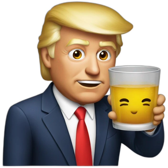 Trump-drink-berr emoji