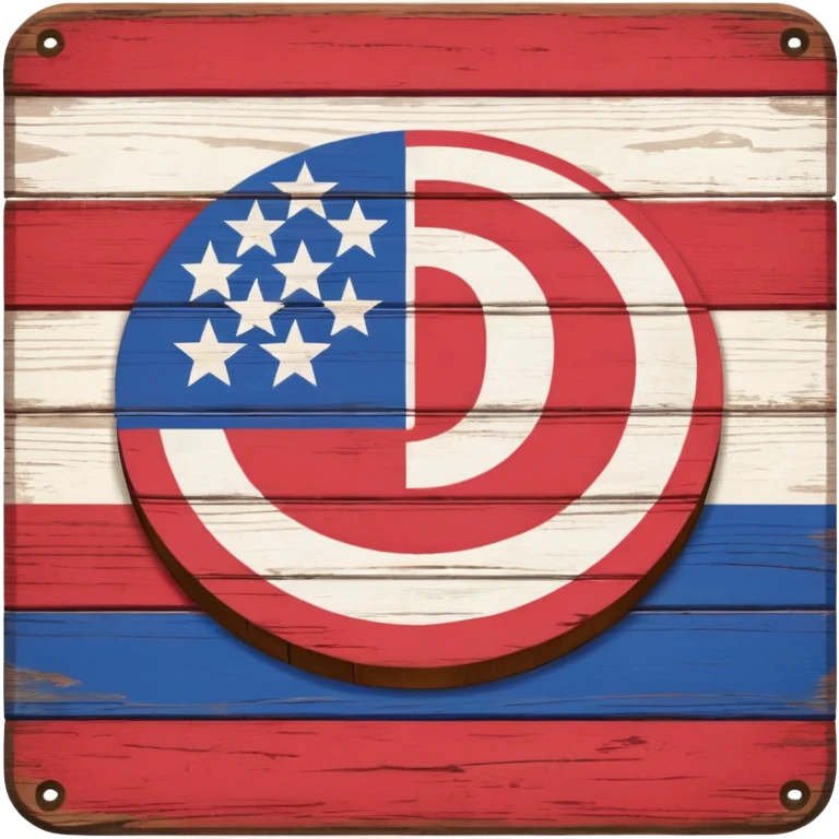 Red, White, and Blue Reigning Champion sign emoji