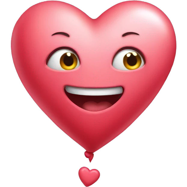 Love heart celebrating emoji