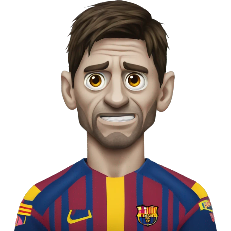 Lionel messi Zombie emoji