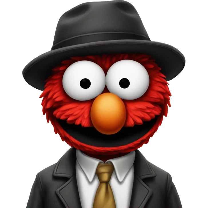 Gangster Elmo emoji