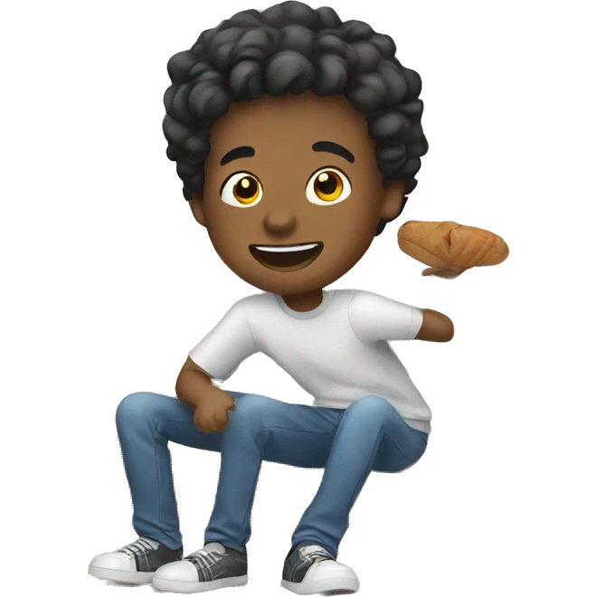 boys having fun indoors emoji