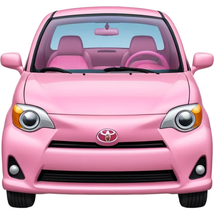 Car pink toyota big emoji