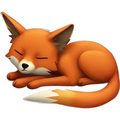 phoenix and fox sleeping together emoji