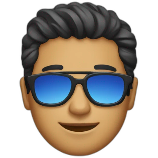 Sánchez with sunglasses emoji