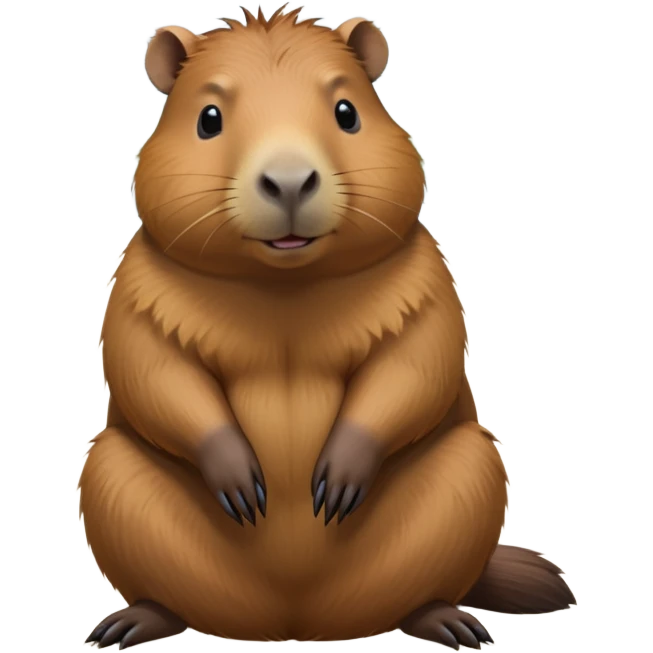 cinematic-capybara-realistic-full-body-sitting-emoji,-plump-and-relaxed-body-soaking-in-the-warm-sun,-short-brown-fur-slightly-ruffled,-head-tilted-dramatically,-calm-expressive-eyes-exuding-serene-wisdom,-simplified-yet-realistic-focused-features,-highly-detailed,-glowing-with-an-almost-sarcastic-glow emoji