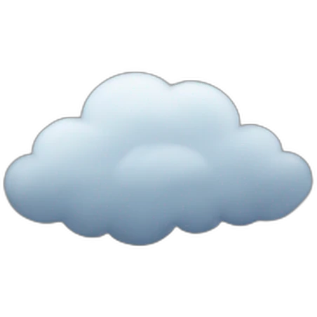 gloomy cloud emoji