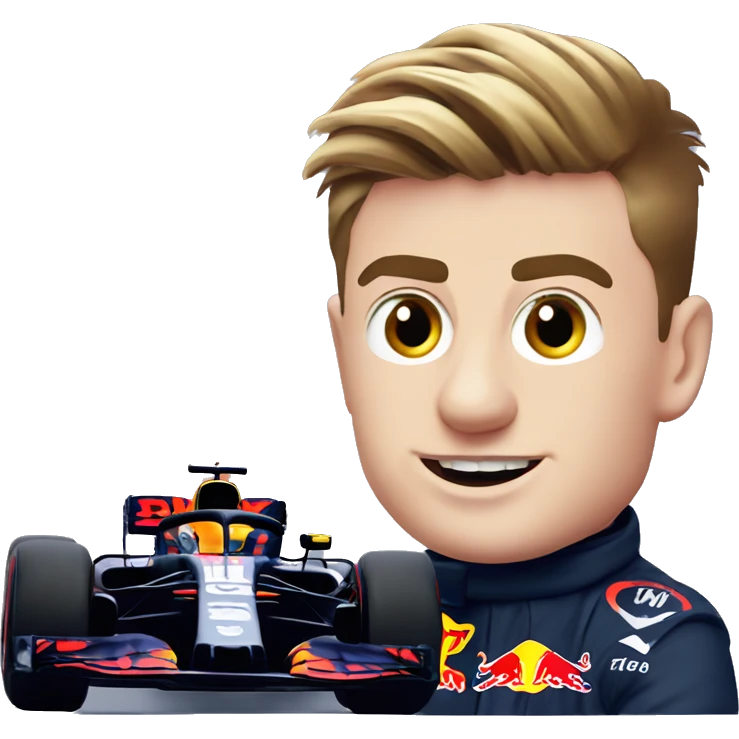 max verstappen and f1 car emoji